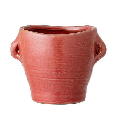 Bloomingville Blumentopf Flowerpot, Red, Stoneware, 8cm x 8cm Keramik unförmig Übertopf Dekotopf dänisches Design