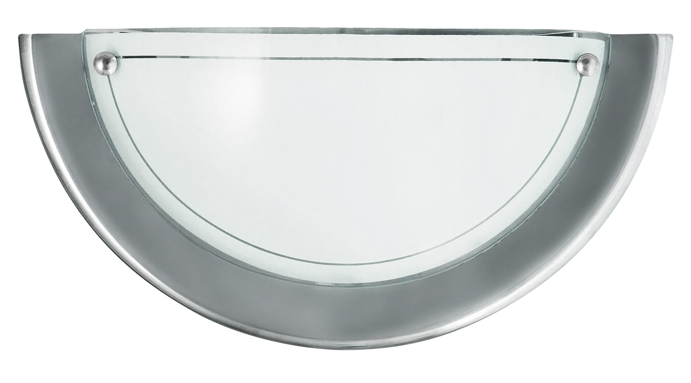 Rabalux Wandleuchte "Ufo" Metall, silber, rund, E27, chromfarben, IP20, ø310mm