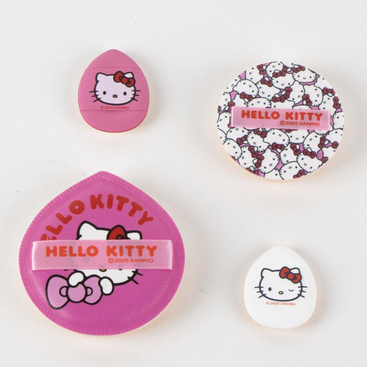 Hello Kitty Make-up Schwamm Kosmetikschwamm Schminkschwamm Beauty Zubehör, 4 tlg.