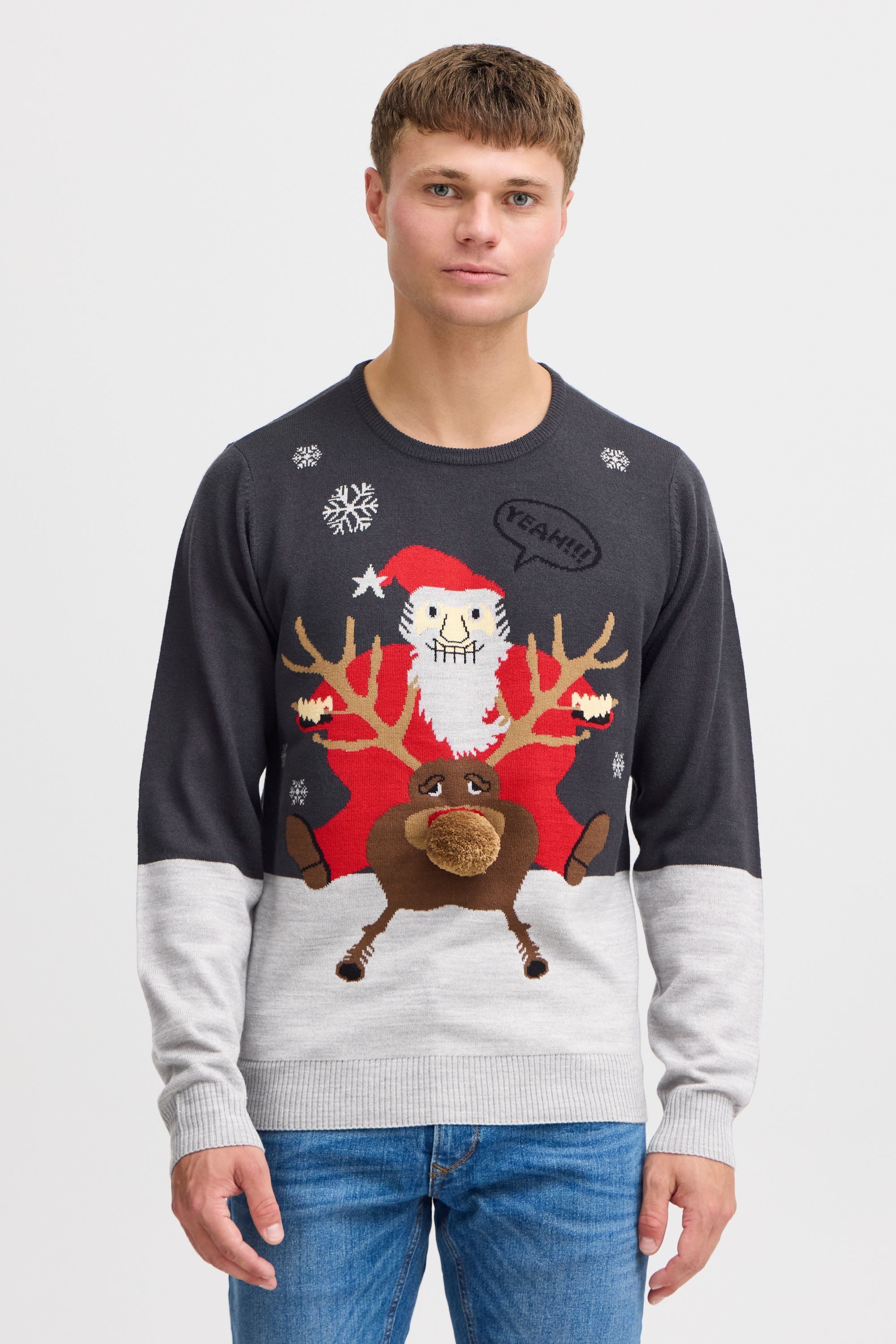 Blend Strickpullover BHRudolph Strickpullover mit Weihnachtsmotiv günstig online kaufen