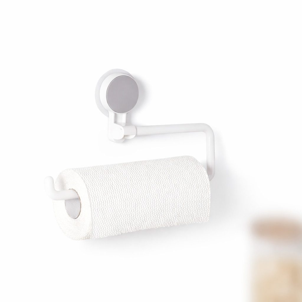 Creliv Wandrollenhalter selbstklebend–Platzsparend & ohne Bohren, WC-Deckelheber GRATIS