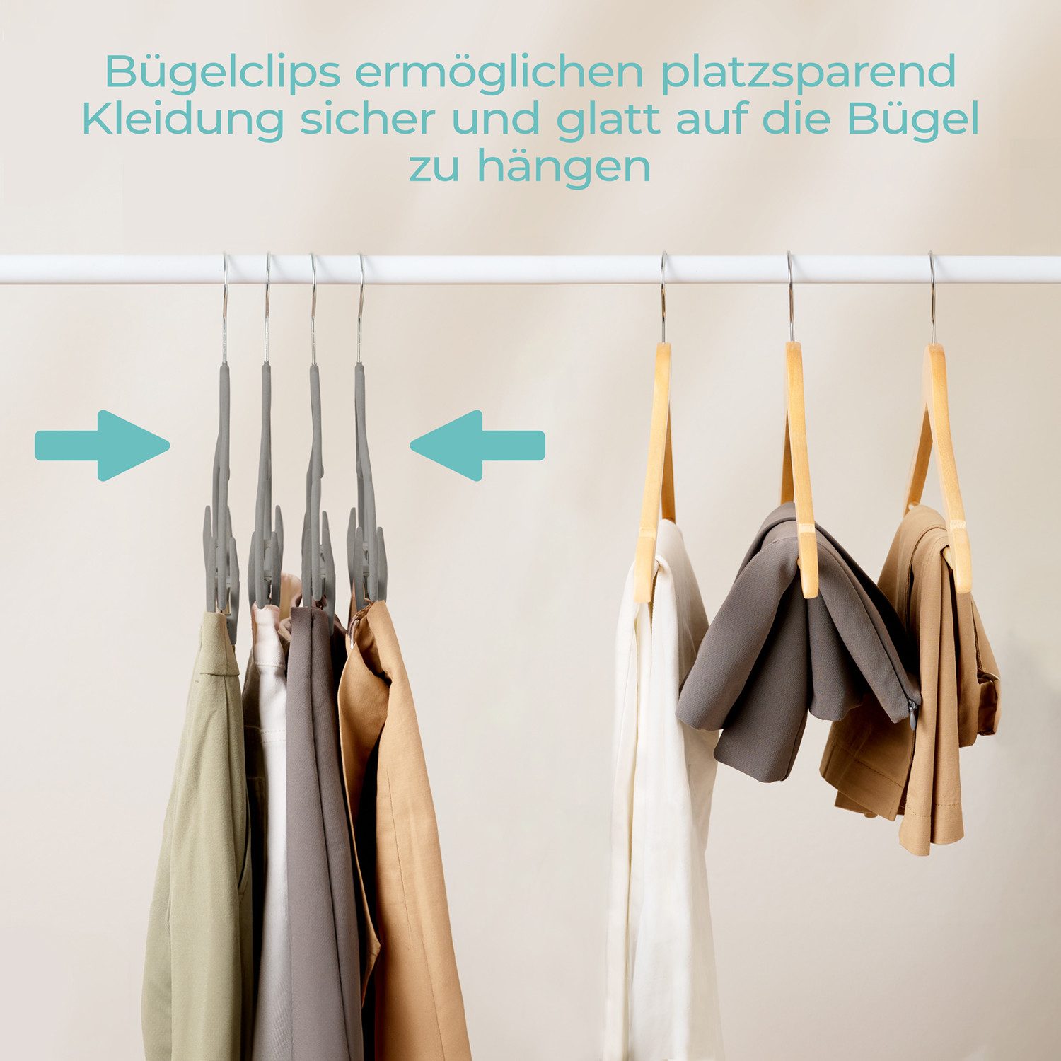 Blumtal Kleiderbügel Rutschfest - Samtoptik - Platzsparend, (30-tlg), Premi günstig online kaufen