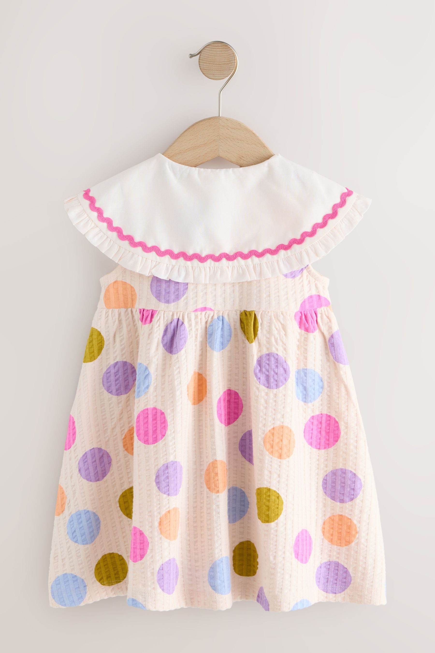 Next Sommerkleid Ärmelloses Sommerkleid mit Kragen (1-tlg)