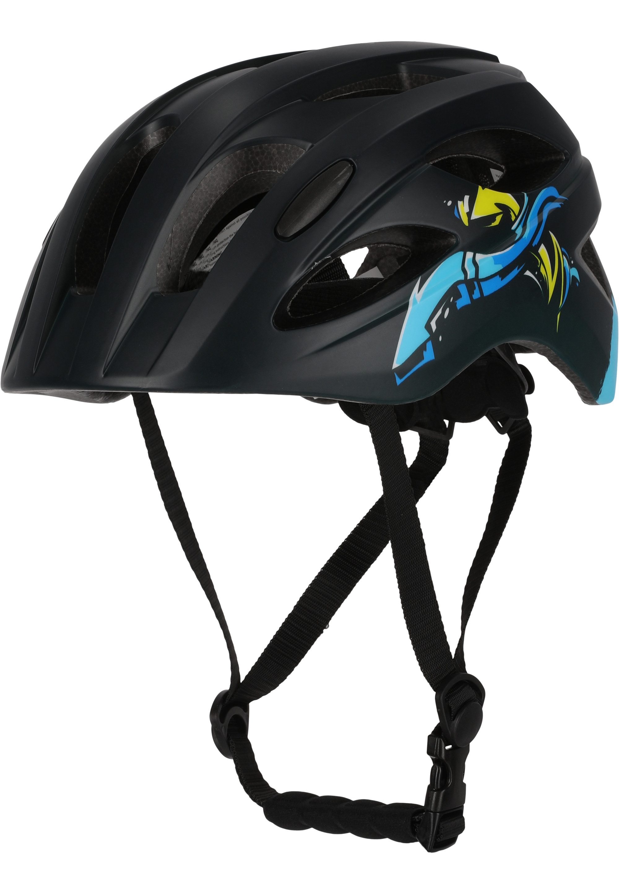 CRAZY SAFETY Kinderfahrradhelm Cool Arrow Bicycle Helmet Black/Blue
