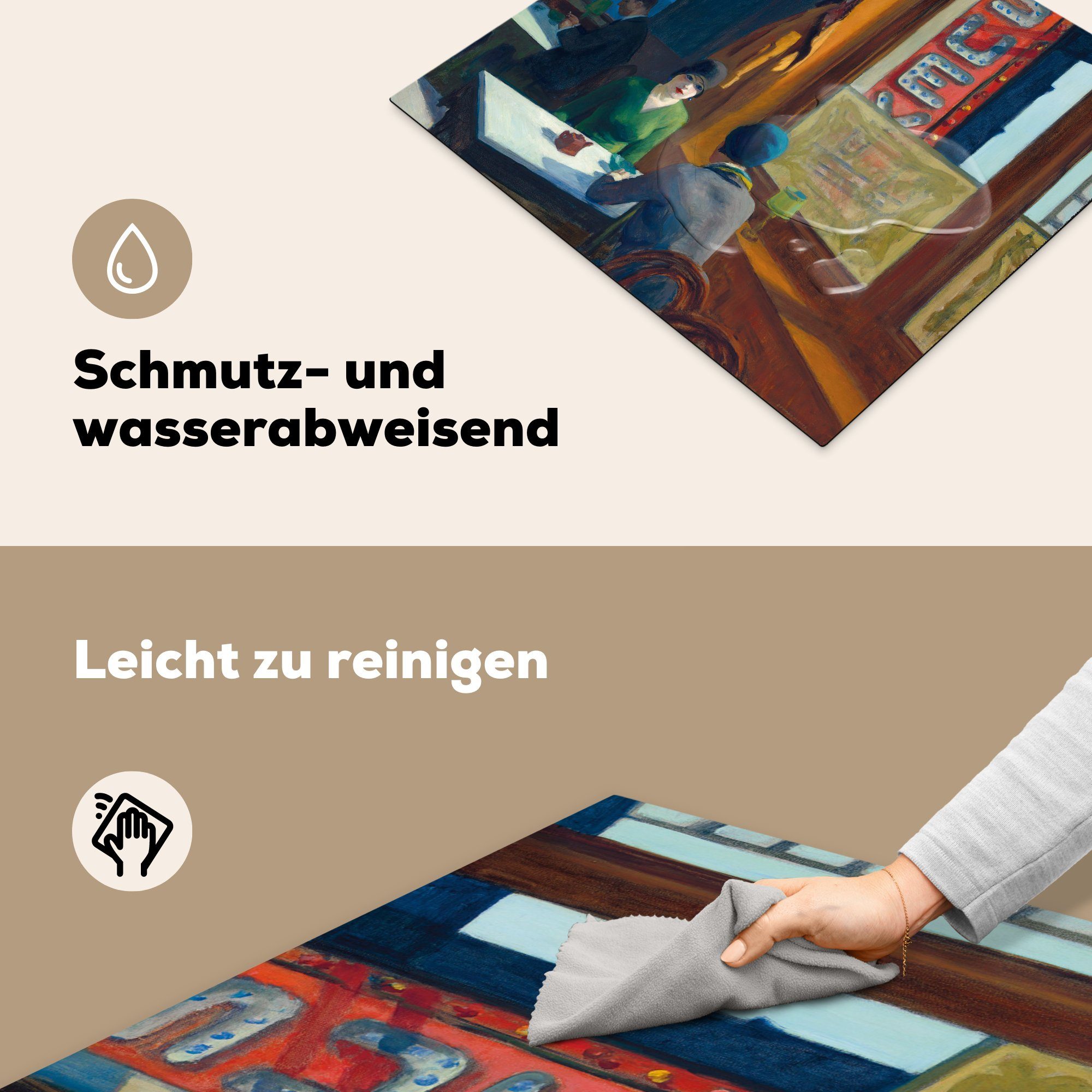 MuchoWow Herdblende-/Abdeckplatte Chop Suey - küche, Vinyl, tlg), Hopper, für die Induktionsmatte Edward (1 59x52 Ceranfeldabdeckung cm