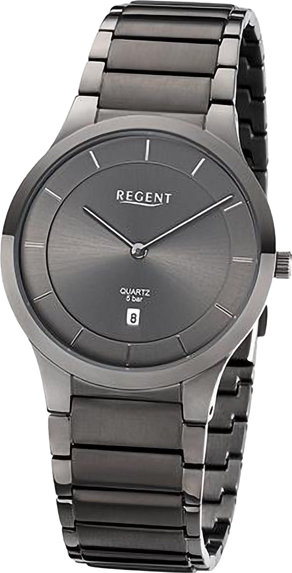 Quarzuhr Regent Herren Armbanduhr Analog