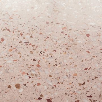 Tikamoon Waschbecken Ava Fliesenspiegel aus Premium-Terrazzo Pink 100 cm