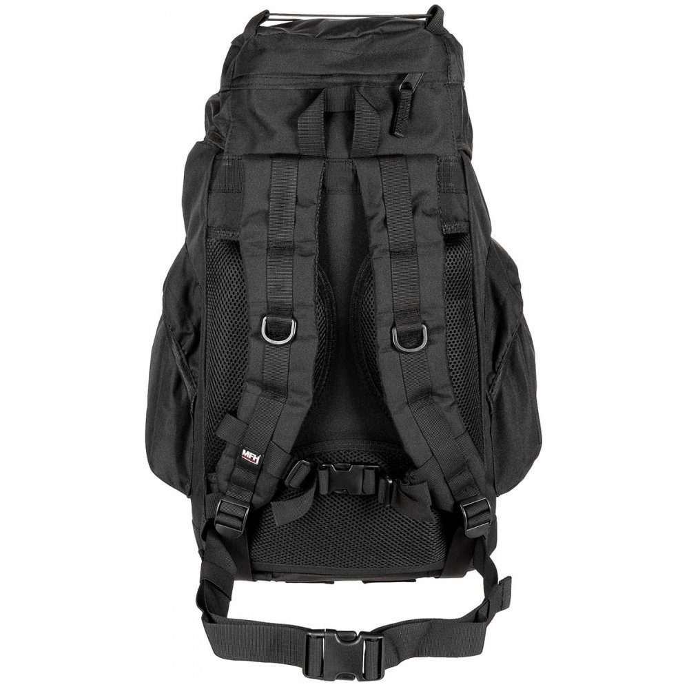 (Set) MFHHighDefence schwarz Wanderrucksack Recon 25 Rucksack, II, Liter,