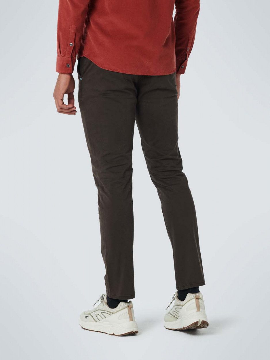 NO EXCESS Chinohose Pants Chino Garment Dyed Stretch Responsible Choice Coffee