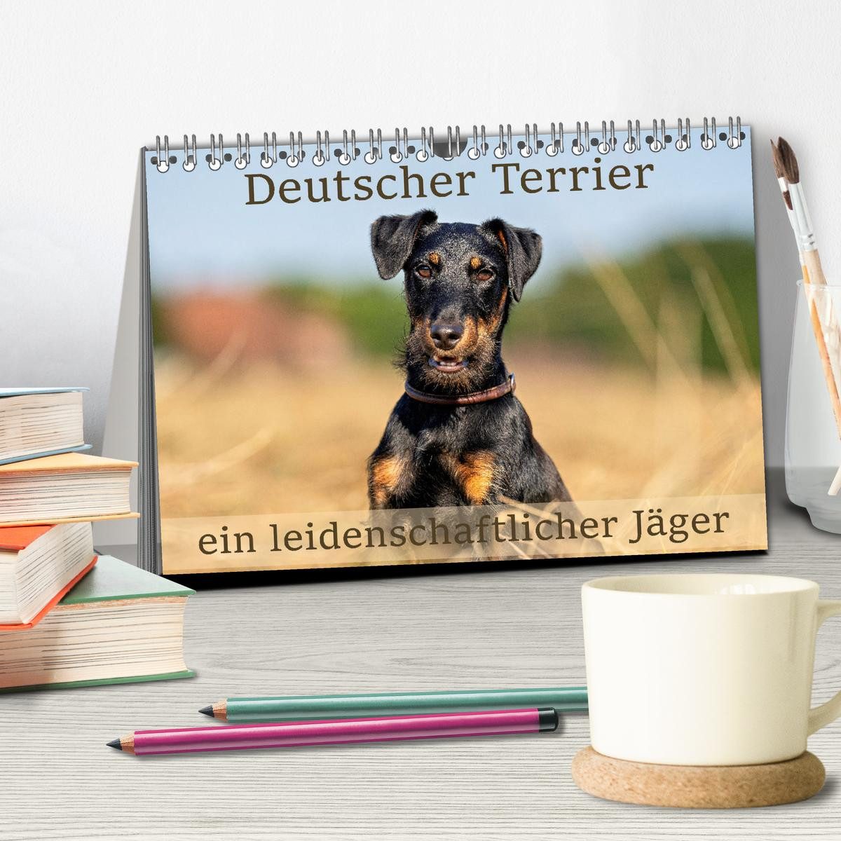 CALVENDO Wandkalender Deutscher Terrier - ein leidenschaftlicher Jäger (Tischkalender 2027 D