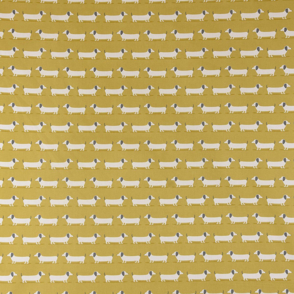 SCHÖNER LEBEN. Dekokissen SCHÖNER LEBEN. Kissenhülle Fryett`s Dackel Dachshund senf gelb