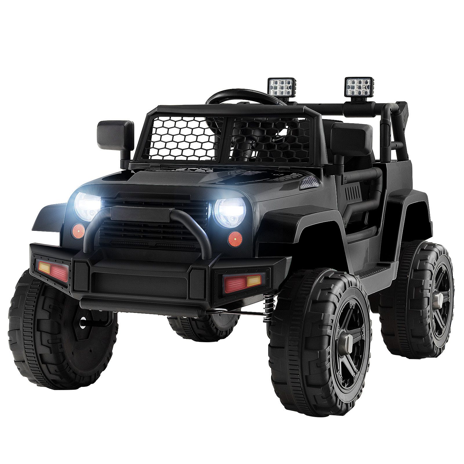 COSTWAY Elektro-Kinderauto, mit USB, AUX & Ferndienung, bis zu 30 kg