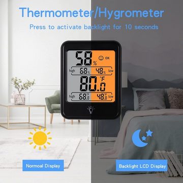 Gontence Raumthermometer Raumthermometer 1 Pack Indoor Thermometer Digital Hygrometer, 1-tlg.
