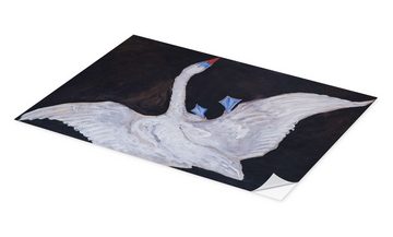 Posterlounge Wandfolie Hilma af Klint, The White Swan, Modern Malerei