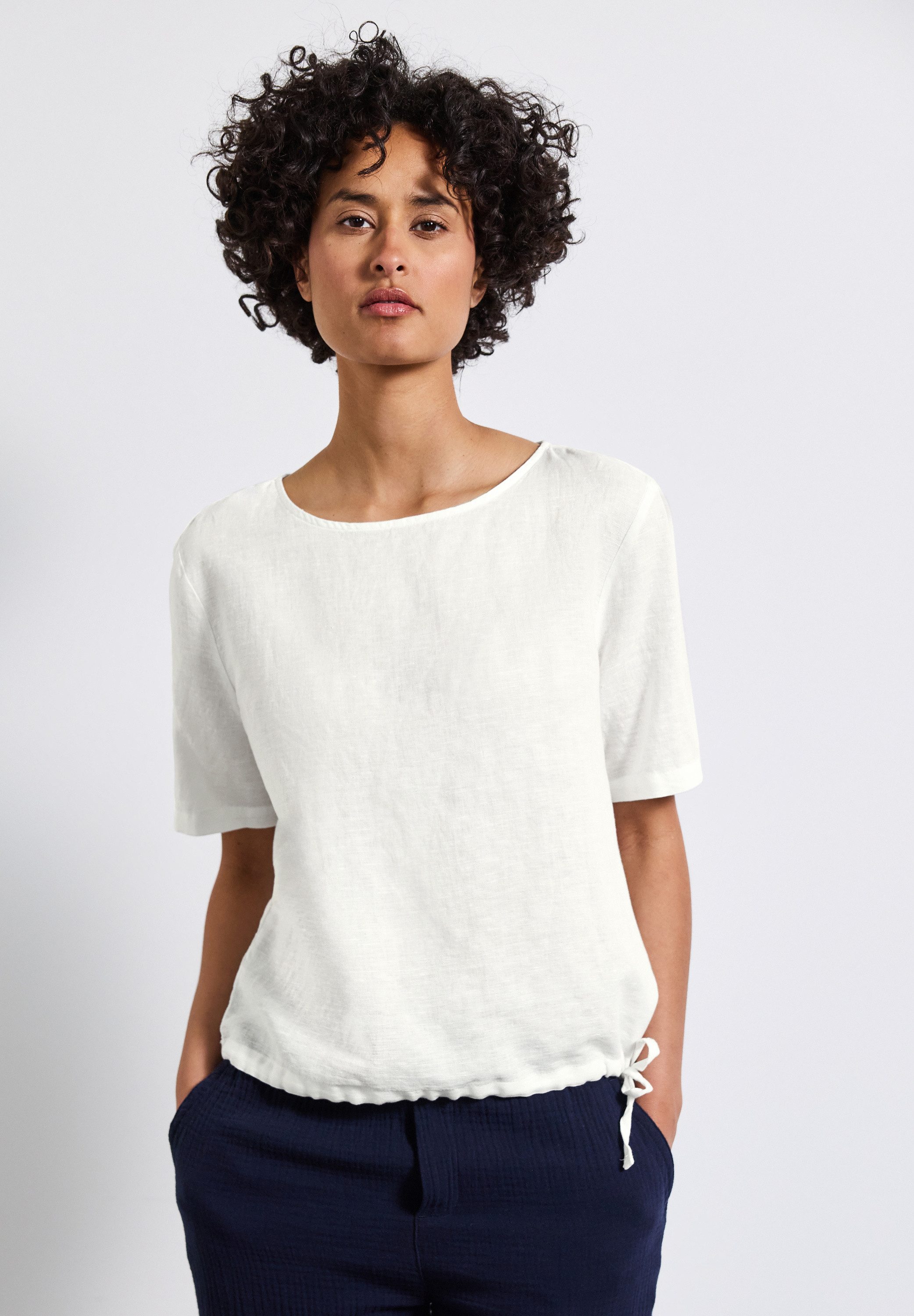 STREET ONE Shirtbluse mit Leinenanteil günstig online kaufen