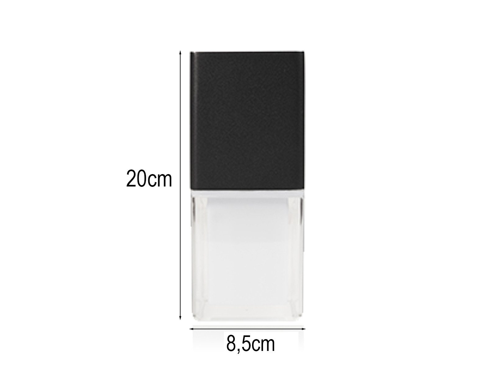 smartwares LED Außen-Wandleuchte 2er Set Downlight Schwarz, Höhe 20cm, LED fest integriert, Warmweiß, Fassadenbeleuchtung Außen-lampen Hausbeleuchtung Haustür Hauswand