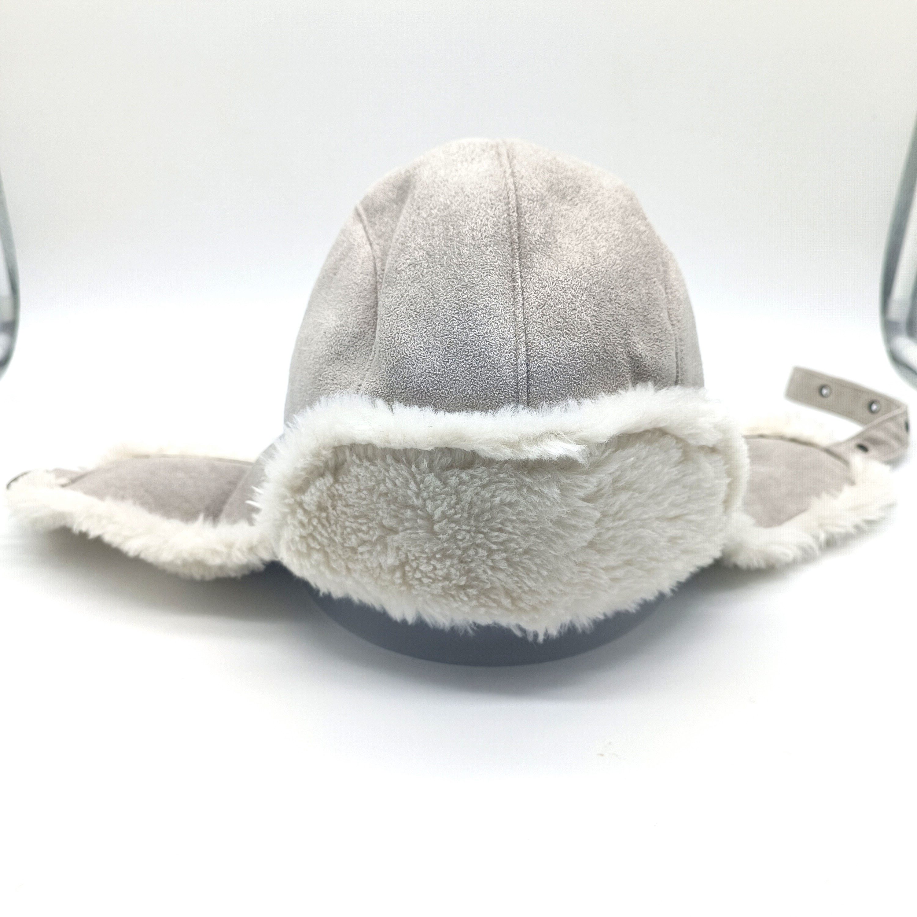 Seeberger Sonnenhut Kunstfell Chapka smoke-grey/off-white