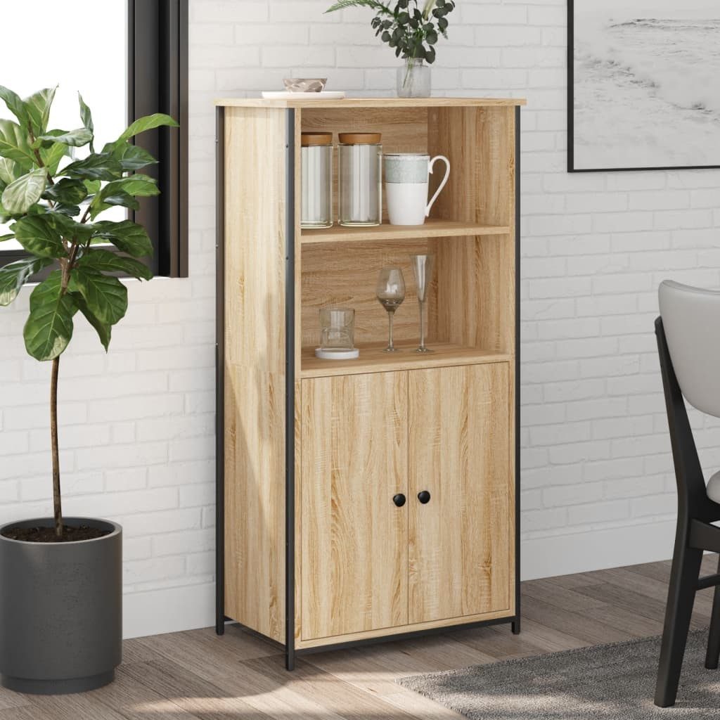 vidaXL Highboard 62 x 36 x 1215 cm Highboard Sonoma Eiche 62x36x121,5 cm Spanplatte