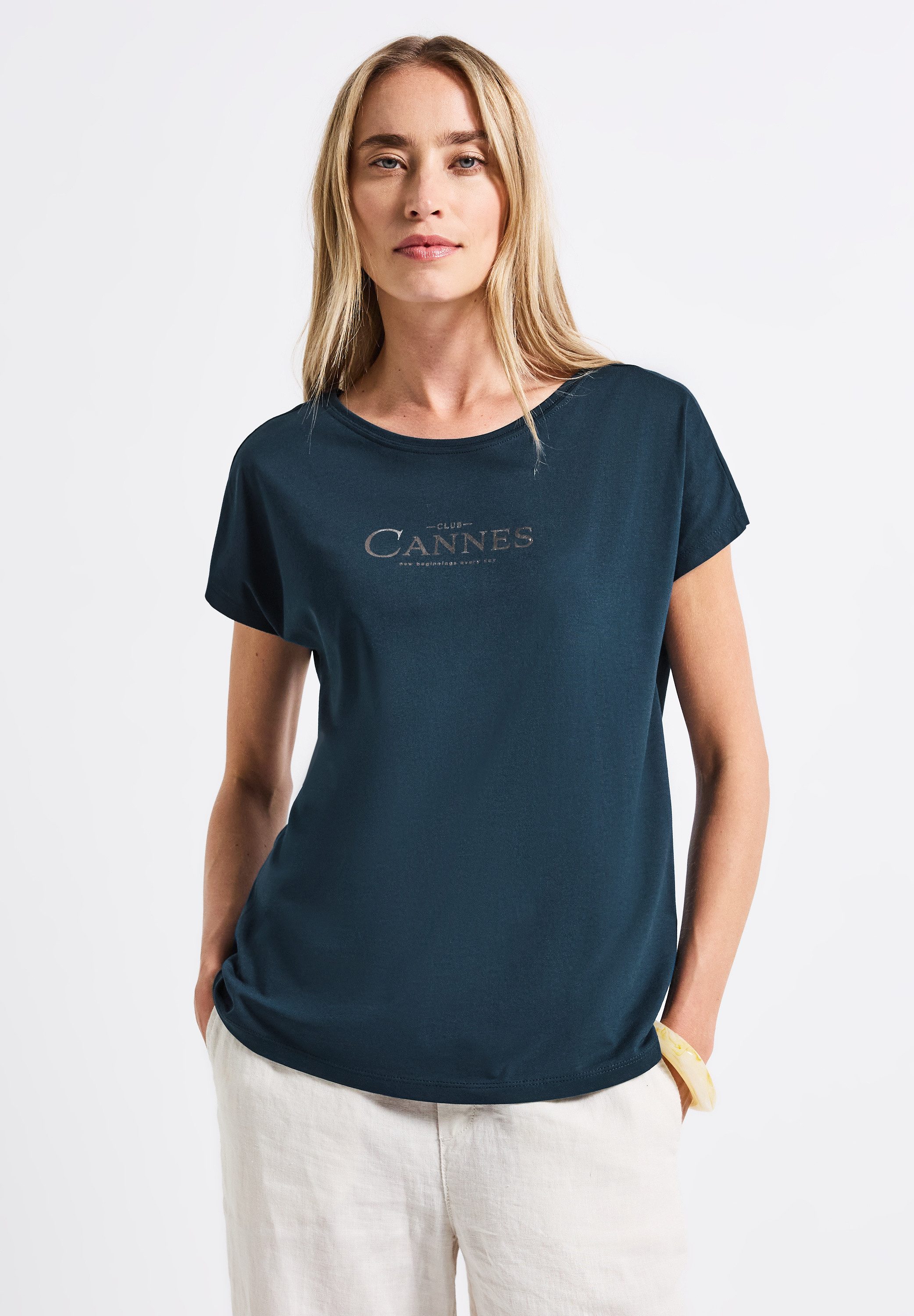 STREET ONE T-Shirt im soften Baumwoll-Mix