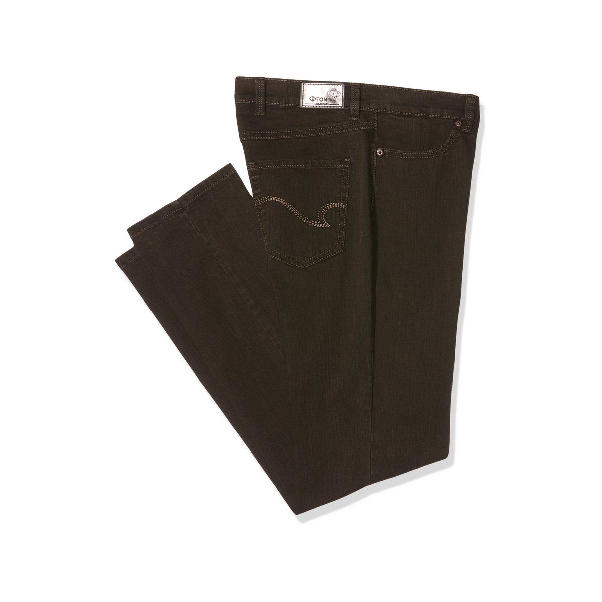 TONI 5-Pocket-Jeans braun (1-tlg)