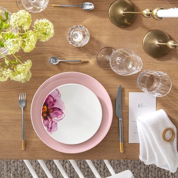 Villeroy & Boch Besteck-Set Ella teilvergoldet Tafelbesteck 113-teilig (113-tlg), 12 Personen, Edelstahl