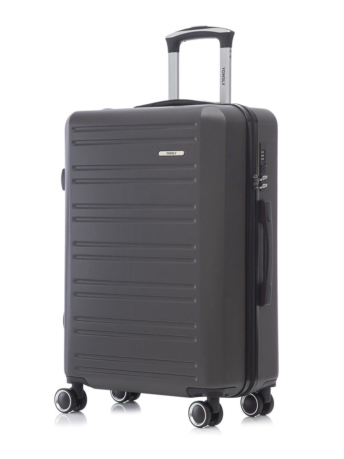 YONSLY Koffer Trolley Reisekoffer, Handgepäck Kabinenkoffer mit Zahlenschloss, 4 Rollen, Wasserabweisend Stoßfest Robust