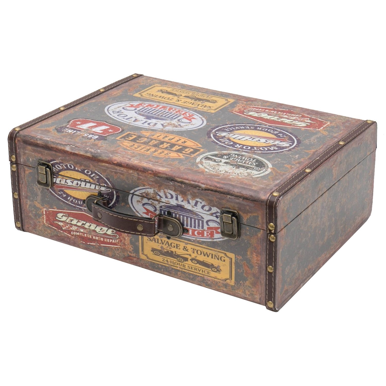 HMF Aufbewahrungsbox Handgefertigter Vintage Koffer aus günstig online kaufen