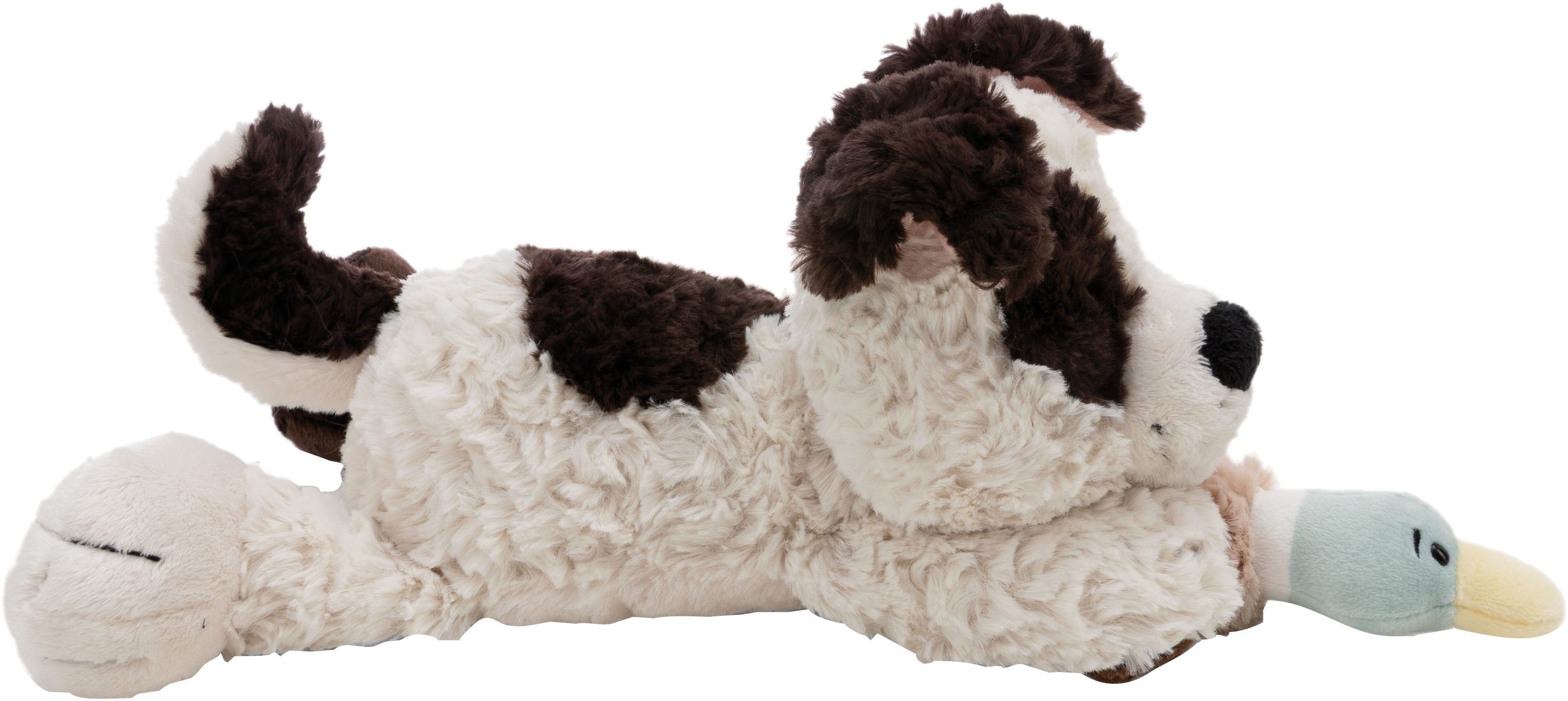 Nici Kuscheltier Homies, Hund weiß & Ente, 30cm liegend