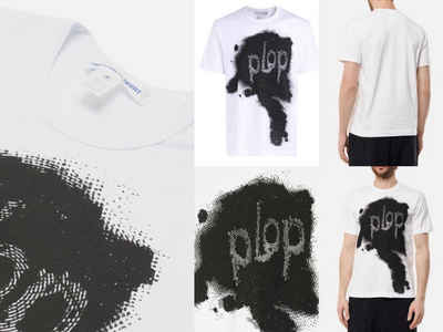 COMME des GARÇONS T-Shirt Comme Des Garçons Shirt x Christian Marclay Knit T-Shirt FI-T003 Tee T