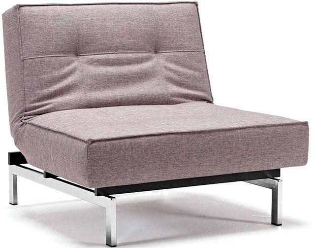 INNOVATION LIVING ™ Sessel Splitback, mit chromglänzenden Beinen, in  skandinavischen Design