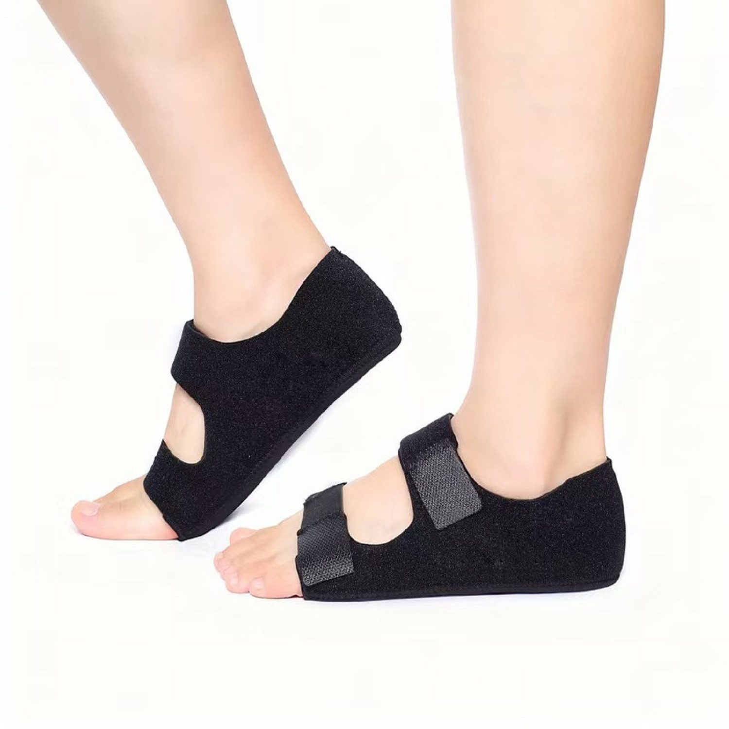 COOL-i ® Fersenpolster Fersen und Fußgewölbe-Polster mit Klettverschluss, weiche SEBS-Dämpfung, verstellbare Fußstütze für Alltag & Schuhe