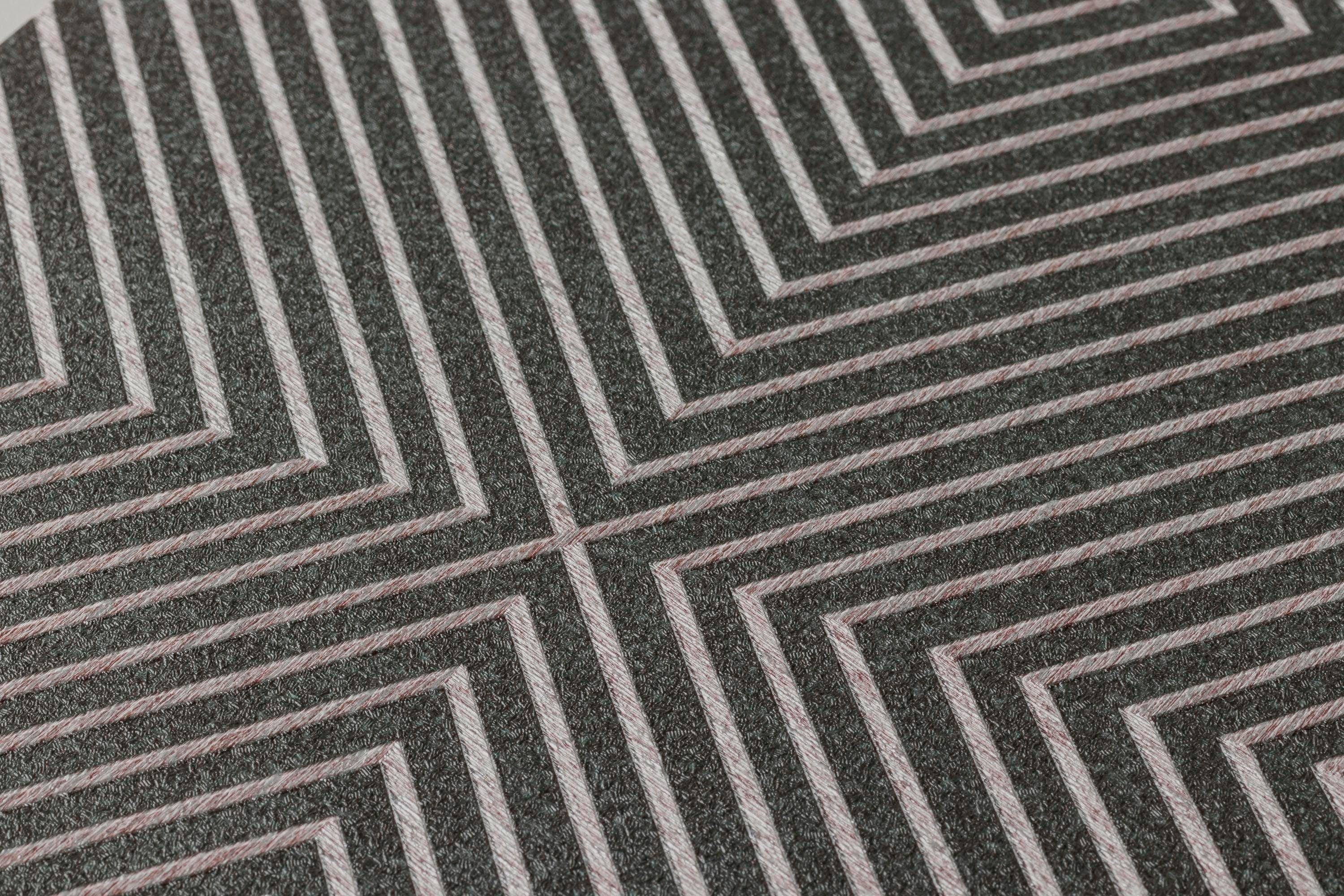 living walls Vliestapete Metropolitan Stories Nils Olsson Copenhagen, leicht strukturiert, 3D-Optik, geometrisch, grafisch, Grafik Tapete Geometrisch Tapeten Wohnzimmer Schlafzimmer Küche Design