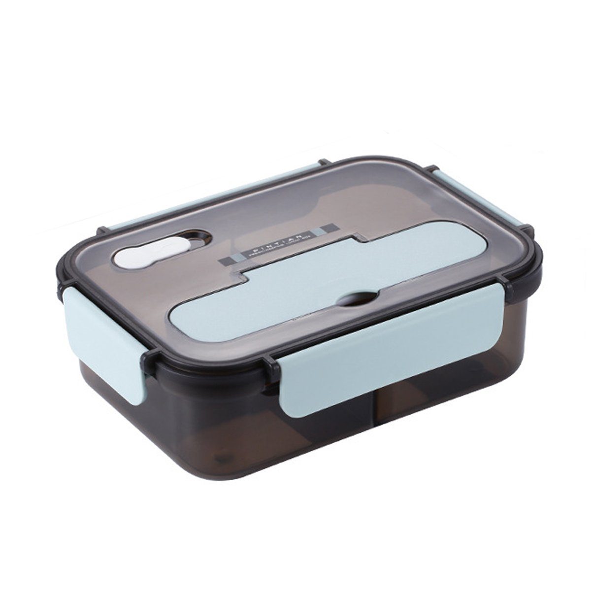 Jormftte Lunchbox Bento Lunchbox mit Löffel,Lebensmittel Lagerung Box,für Arbeit,Reisen Blau
