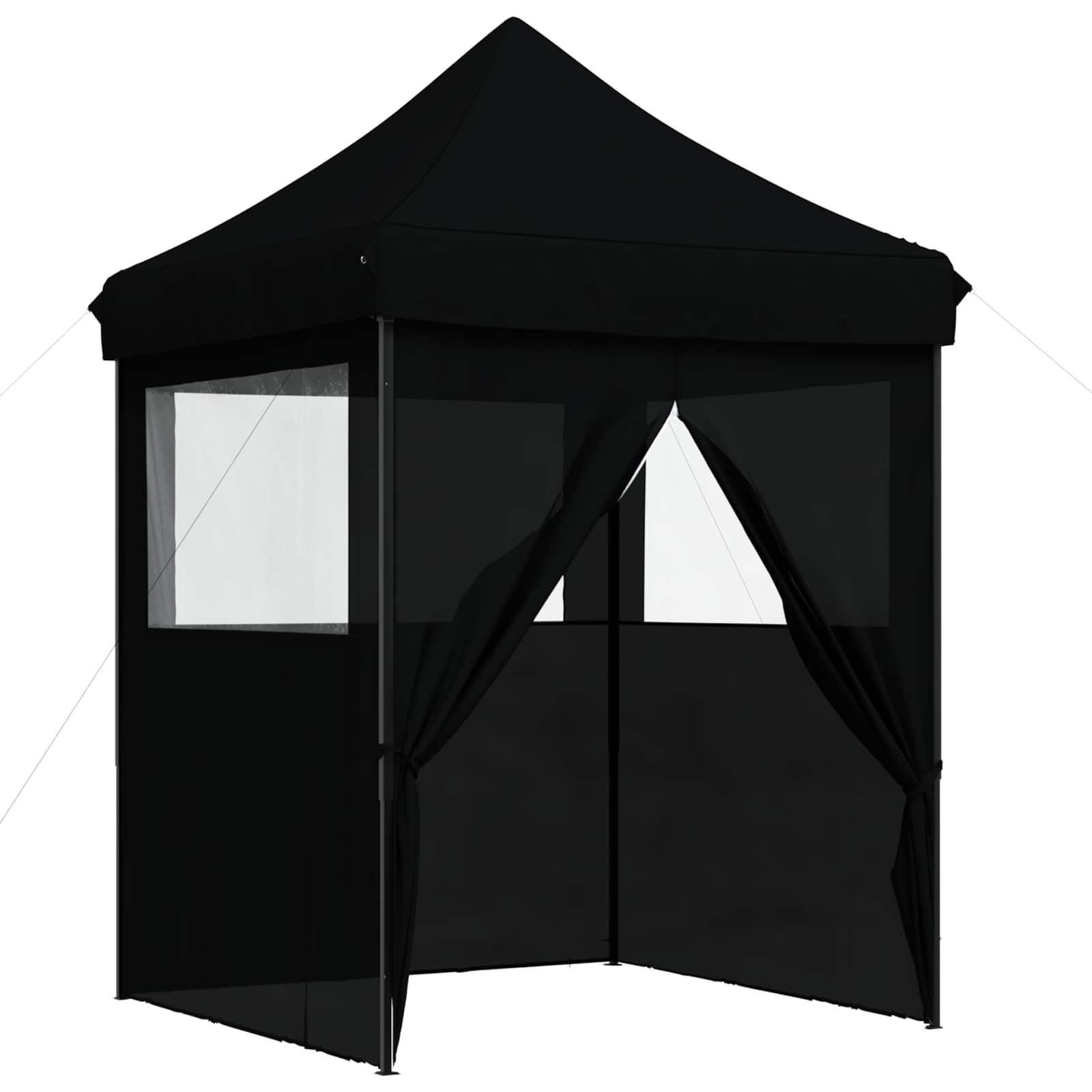 vidaXL Partyzelt Partyzelt 200 x 200 x 306 cm Schwarz Oxford-Stoff