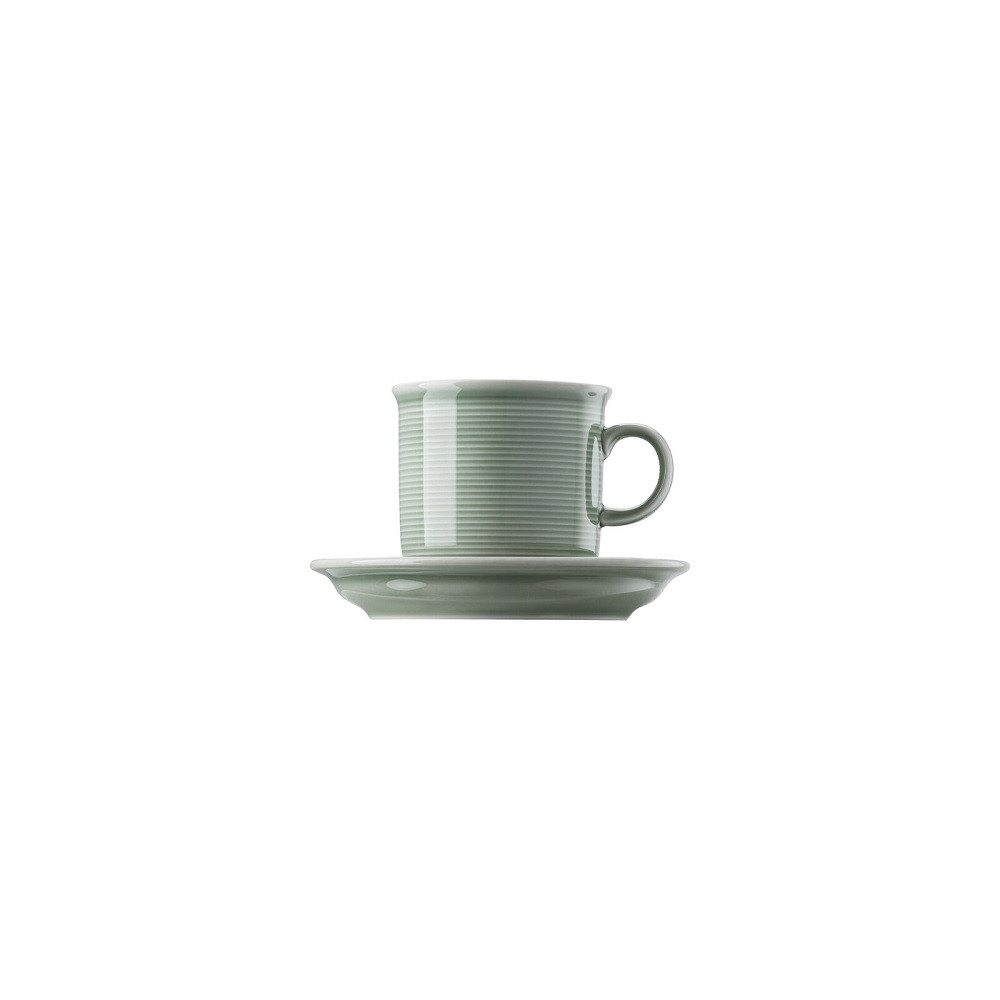 Thomas Porzellan Becher Thomas Trend Colour Moss Green Becher mit Henkel 0,28 l, Porzellan