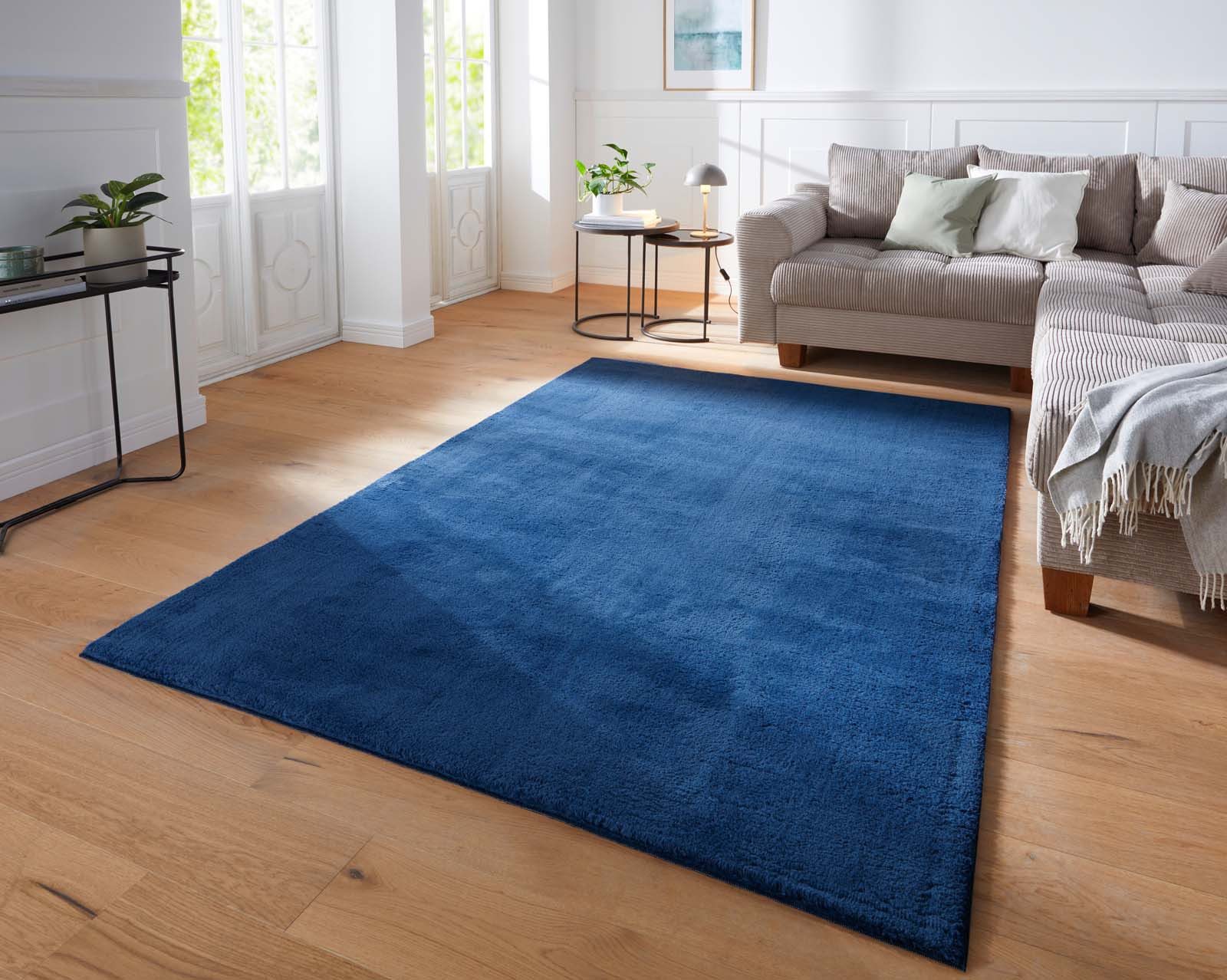 TaraCarpet Teppich Supersoft Kurzflorteppich Fiona Uni, rechteckig, Höhe: 1 günstig online kaufen
