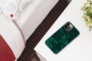 MuchoWow Handyhülle Marmor - Limone - Grün - Strukturiert - Marmoroptik, Handyhülle Apple iPhone 13 Pro Max, Smartphone-Bumper, Print, Handy