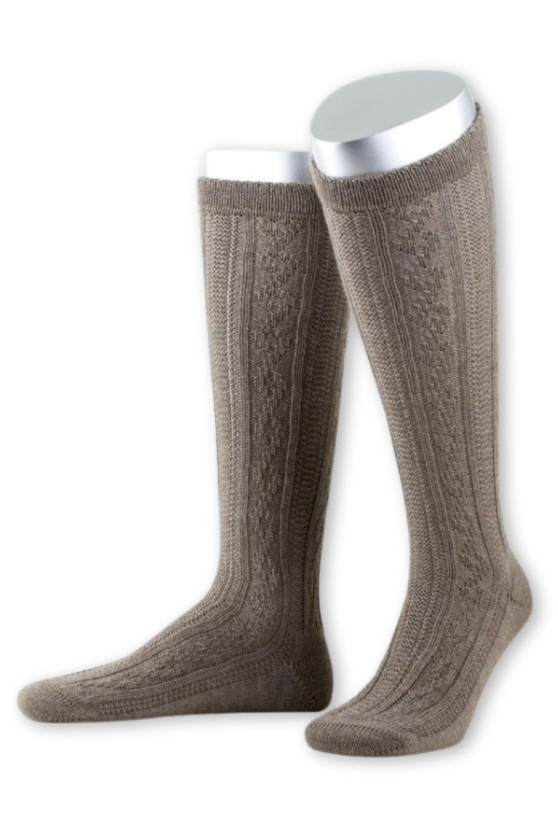 Trachtensocken Trachten Kniestrümpfe - L4910 - anthrazit, jägeroliv, trachtenbraun