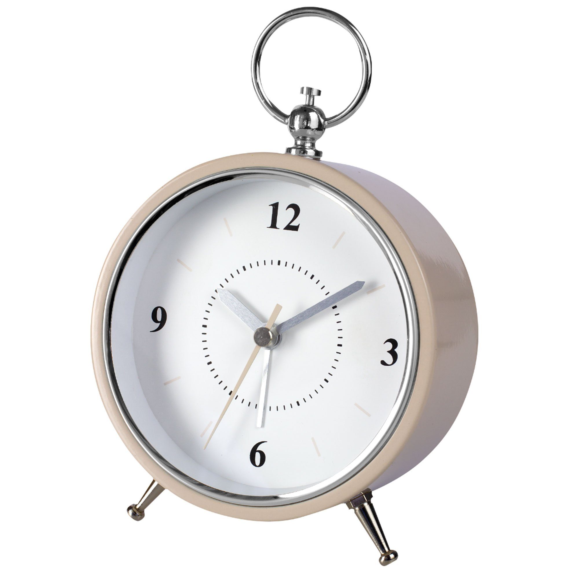 Quarzwecker Analoger Retro Wecker 110 mm geräuscharm Quarzuhrwerk Reisewecker Seniorenwecker Quarzwecker