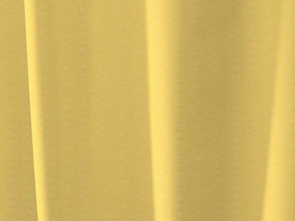 Vorhang Wirth, Maß (1 blickdicht, nach St), Uni light, Collection Kräuselband gelb