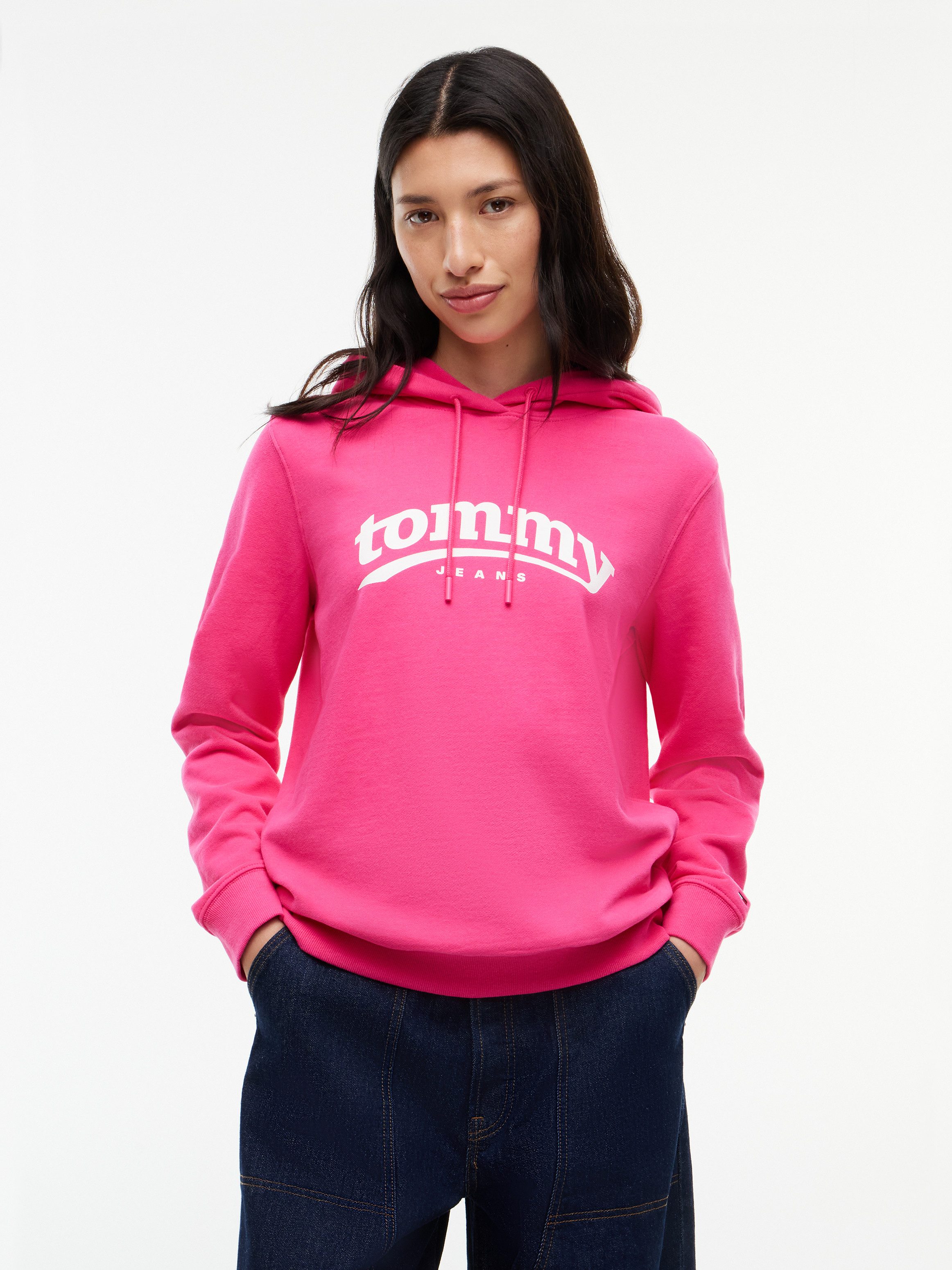 Tommy Jeans Kapuzensweatshirt TJW REG ESS LOGO 1 HOODIE EXT Baumwolle