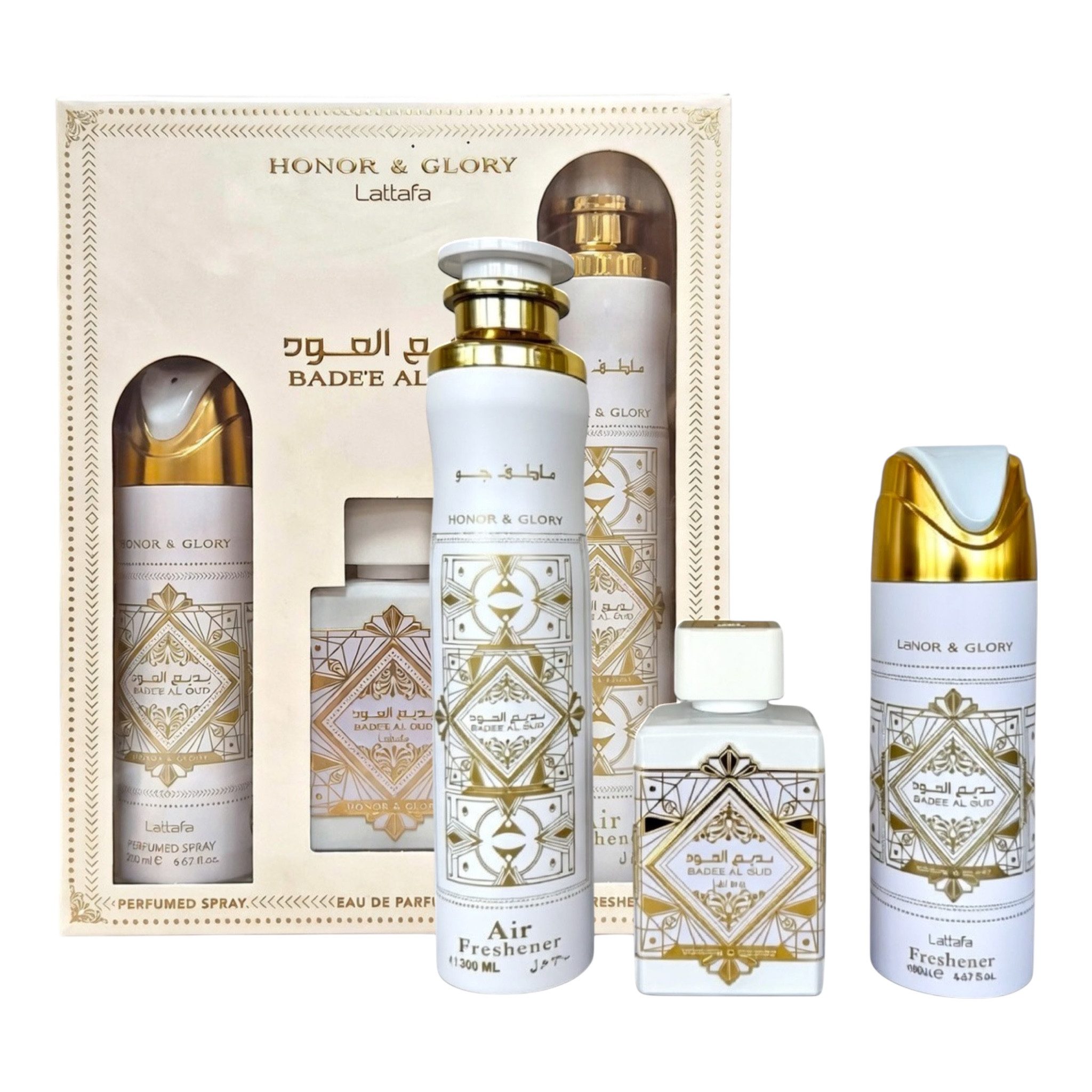 Lattafa Eau de Parfum Badee Al Oud Honor & Glory Giftset, 3-tlg.