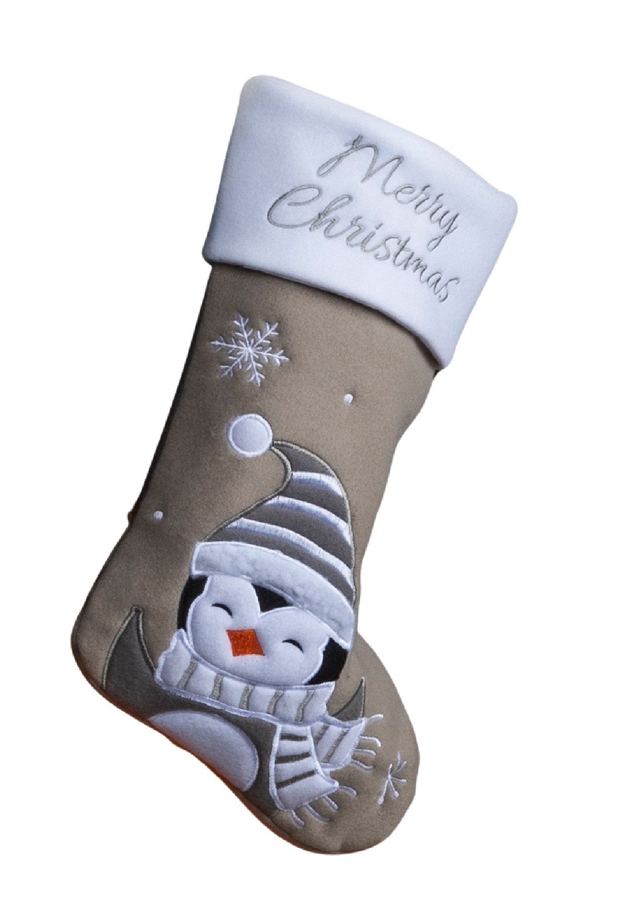 HI Сапоги санты XXL Сапоги санты Nikolausstrumpf Weihnachtsdeko 45cm Grau 54728