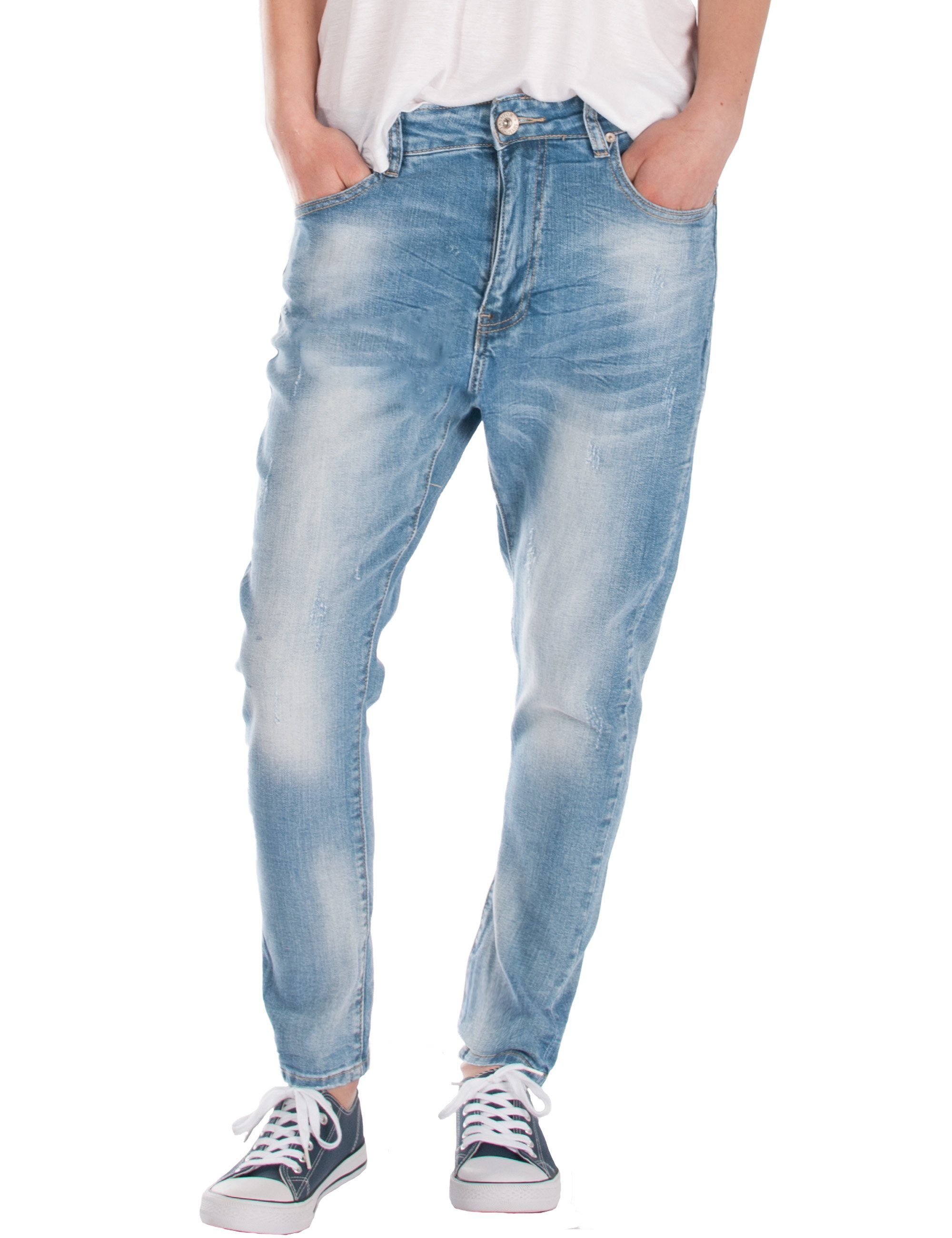 Relaxed Boyfriend-Jeans Fraternel Baggy, Stretch, 5-Pocket-Style,