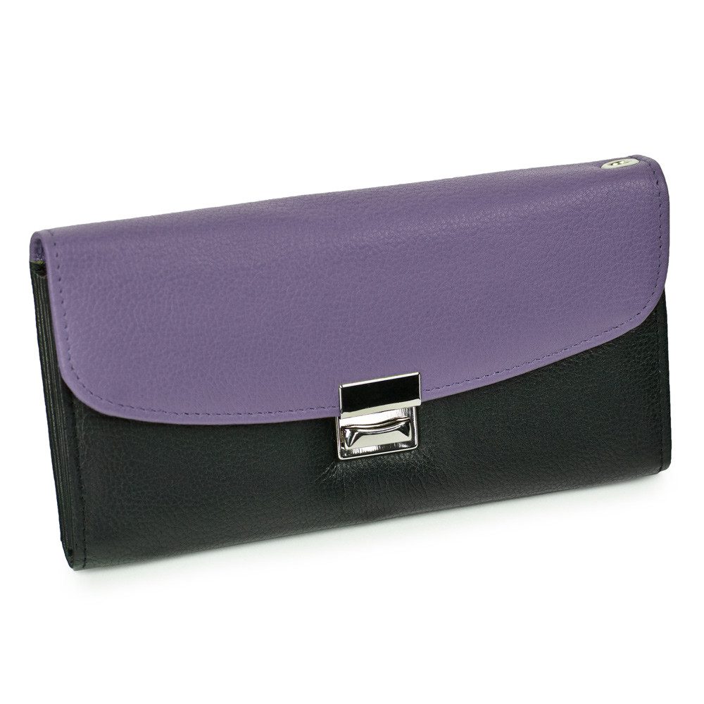 Hamosons Kellnerbörse Profi Kellnerbörse / Kellnergeldbeutel Schwarz mit Violett, Hamosons