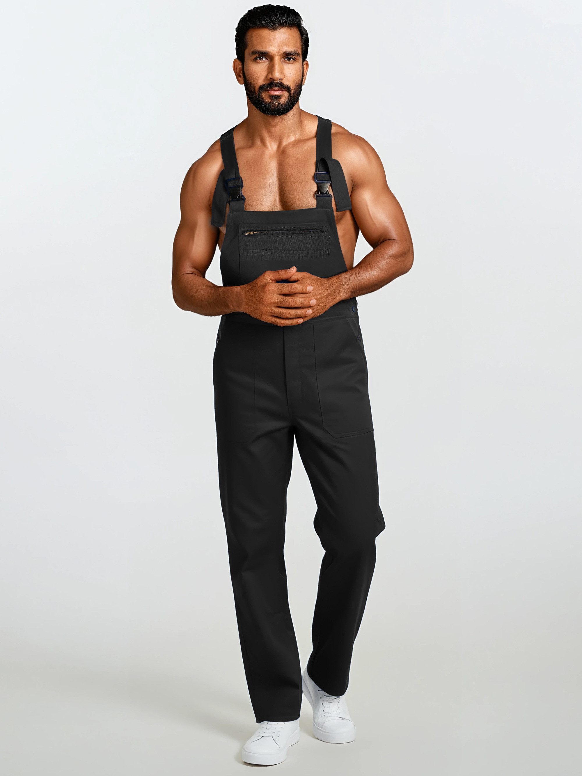 urbandreamz workwear Arbeitslatzhose Latzhose Arbeitshose Hose - Baumwolle Classics Blaumann 7 Taschen