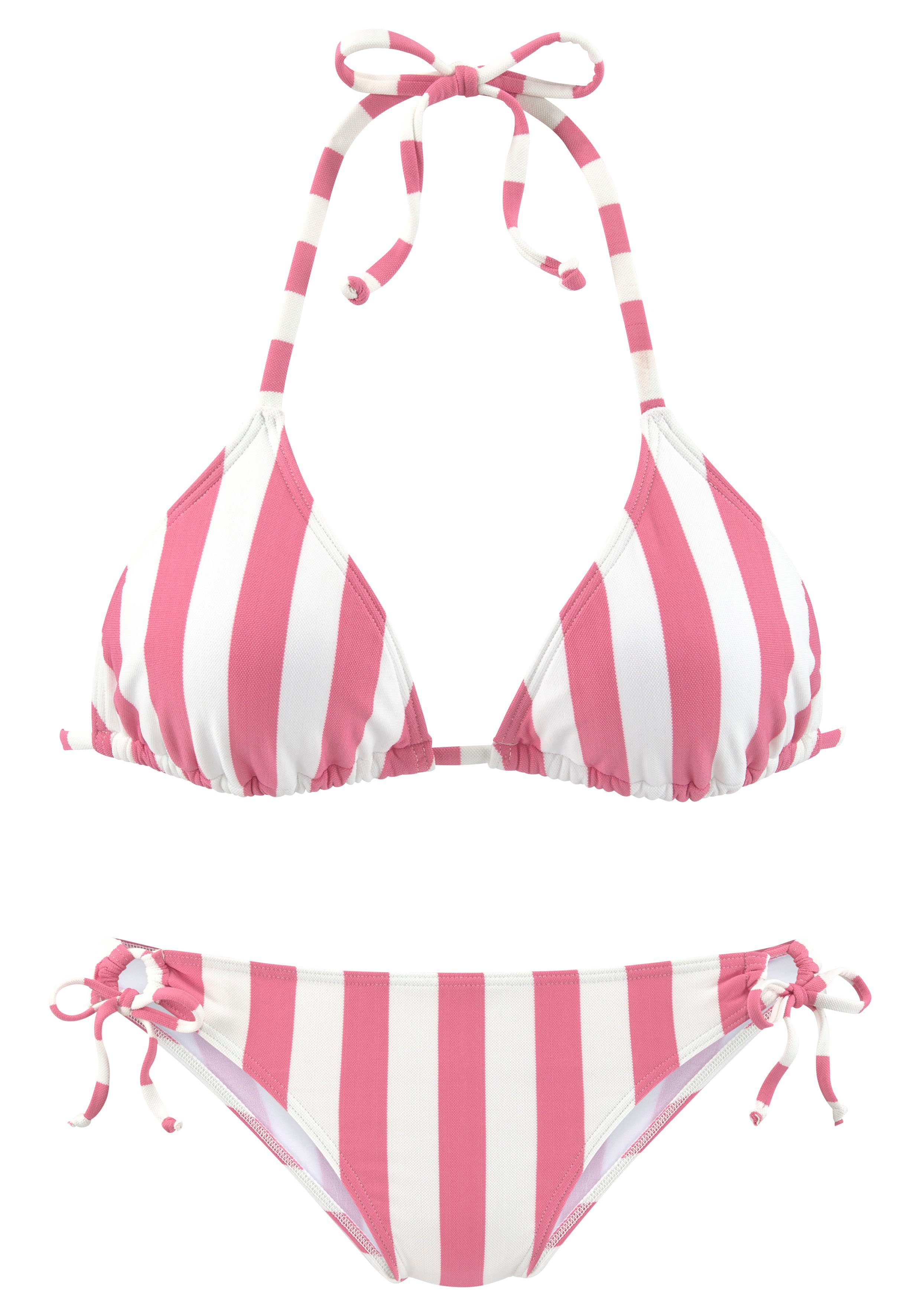 Venice Beach Triangel-Bikini mit gewebten Streifen günstig online kaufen