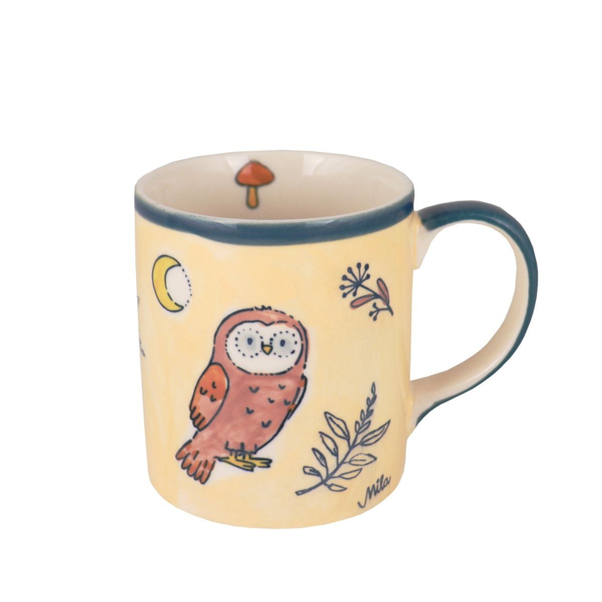 Becher Mila Keramik-Becher Herbst-Eule, ca. 250 ml