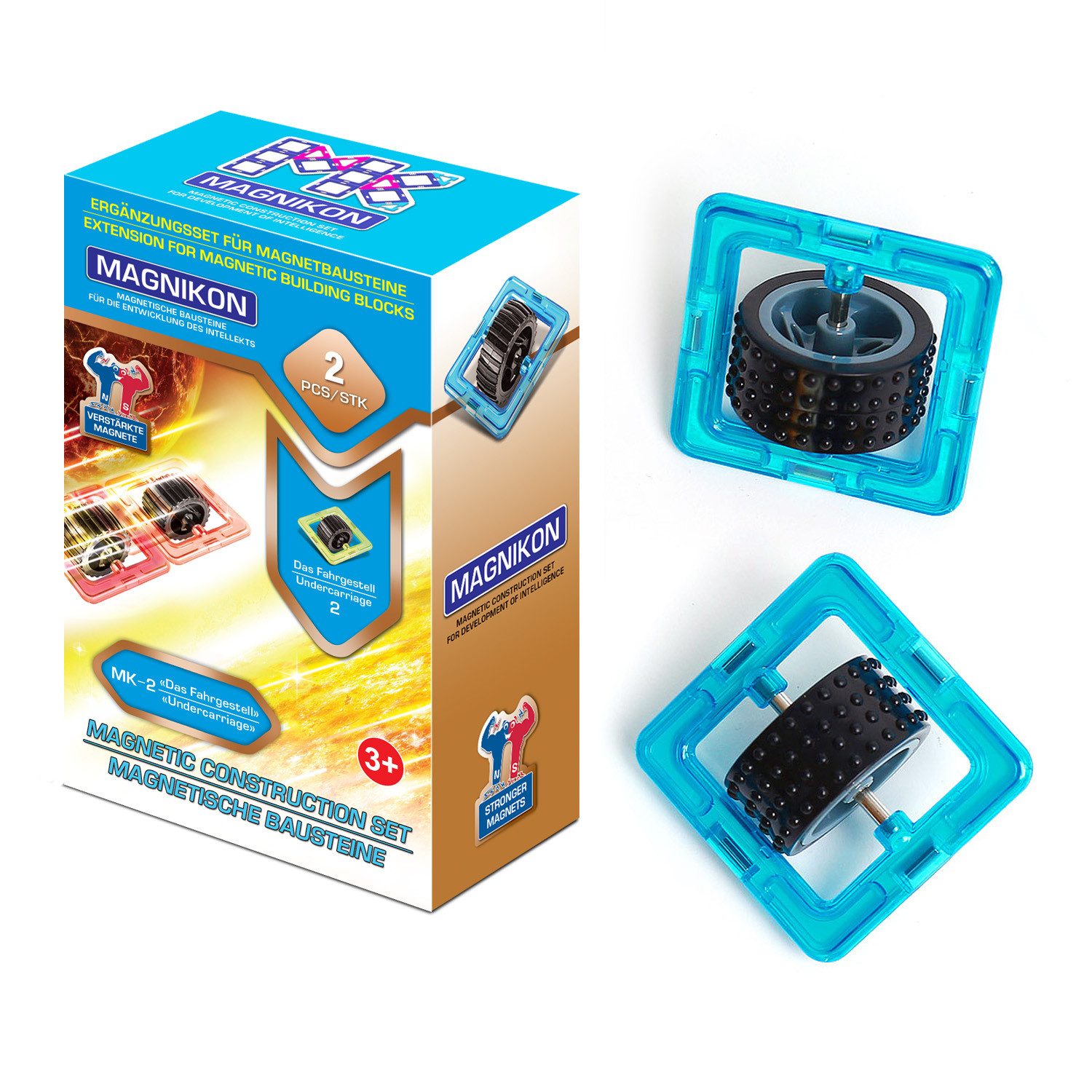 MAGNIKON Magnetische Bausteine Räder Magnetspielbausteine, (Erweiterungsset günstig online kaufen