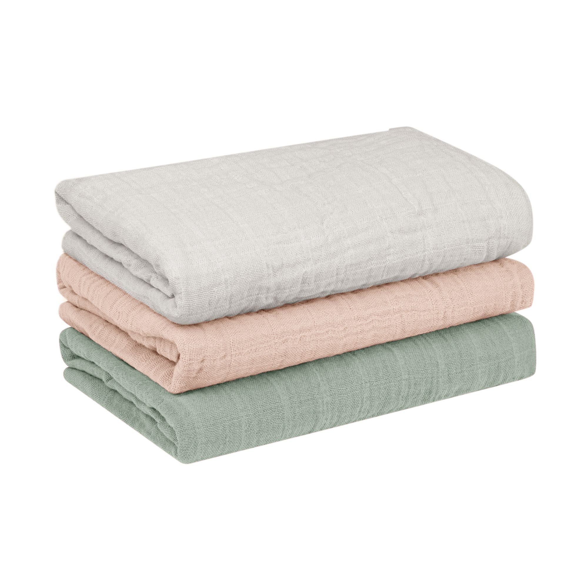 furora BABY Spucktuch Baby Mulltücher Sets (Bio-Musselin: super soft) 80x80cm oder 25x25cm, Sehr weich